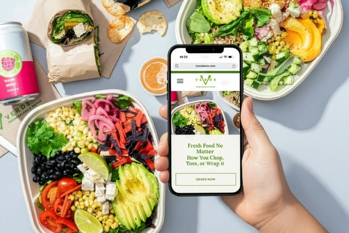 Customer browsing a restaurant menu on their phone