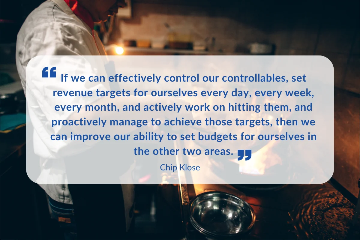 Quote card from restaurant industry expert Chip Klose