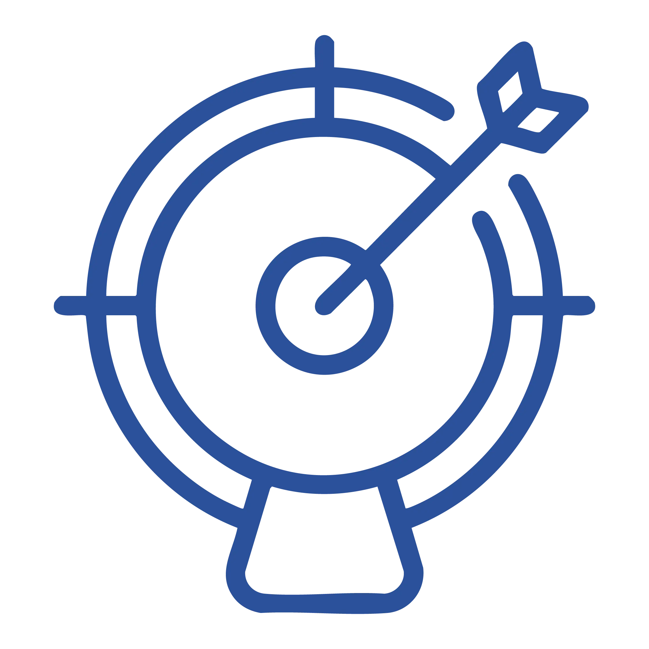 actionable insights blue icon