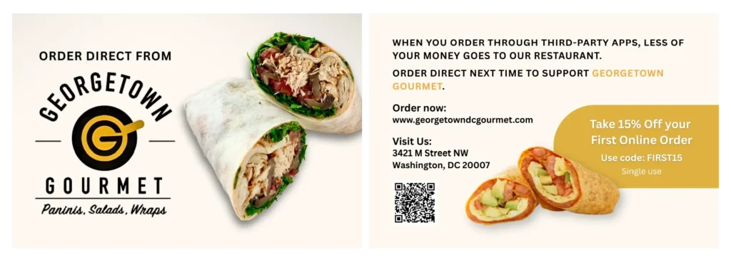 Bag Drop Cards - LP - Georgetown Gourmet