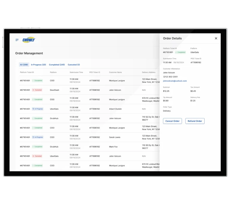 GBP LP Image - Mockup of the Chowly dashboard
