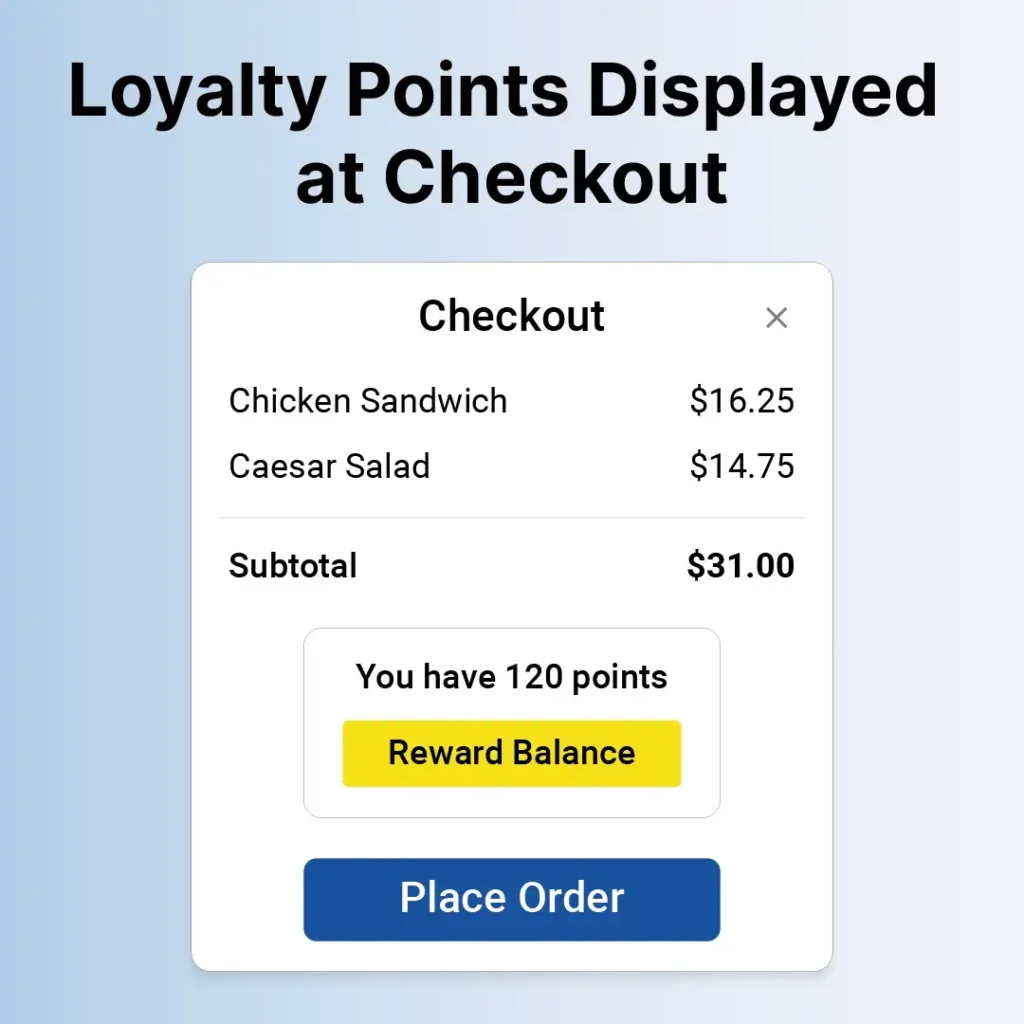 GPT BLOG Article - How Restaurant Loyalty Programs Drive Repeat Revenue-Loyalty Points at Checkout