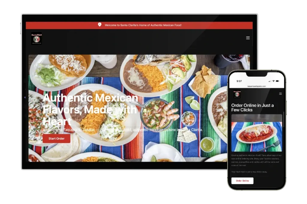 Taqueria El Tapatio x Chowly Platform-Webiste