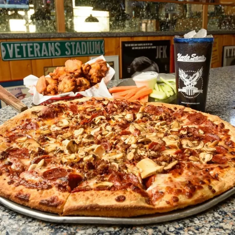 Uncle Sam's pizza and wings